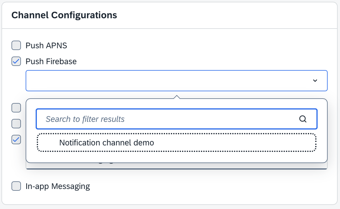 Push Config Selector